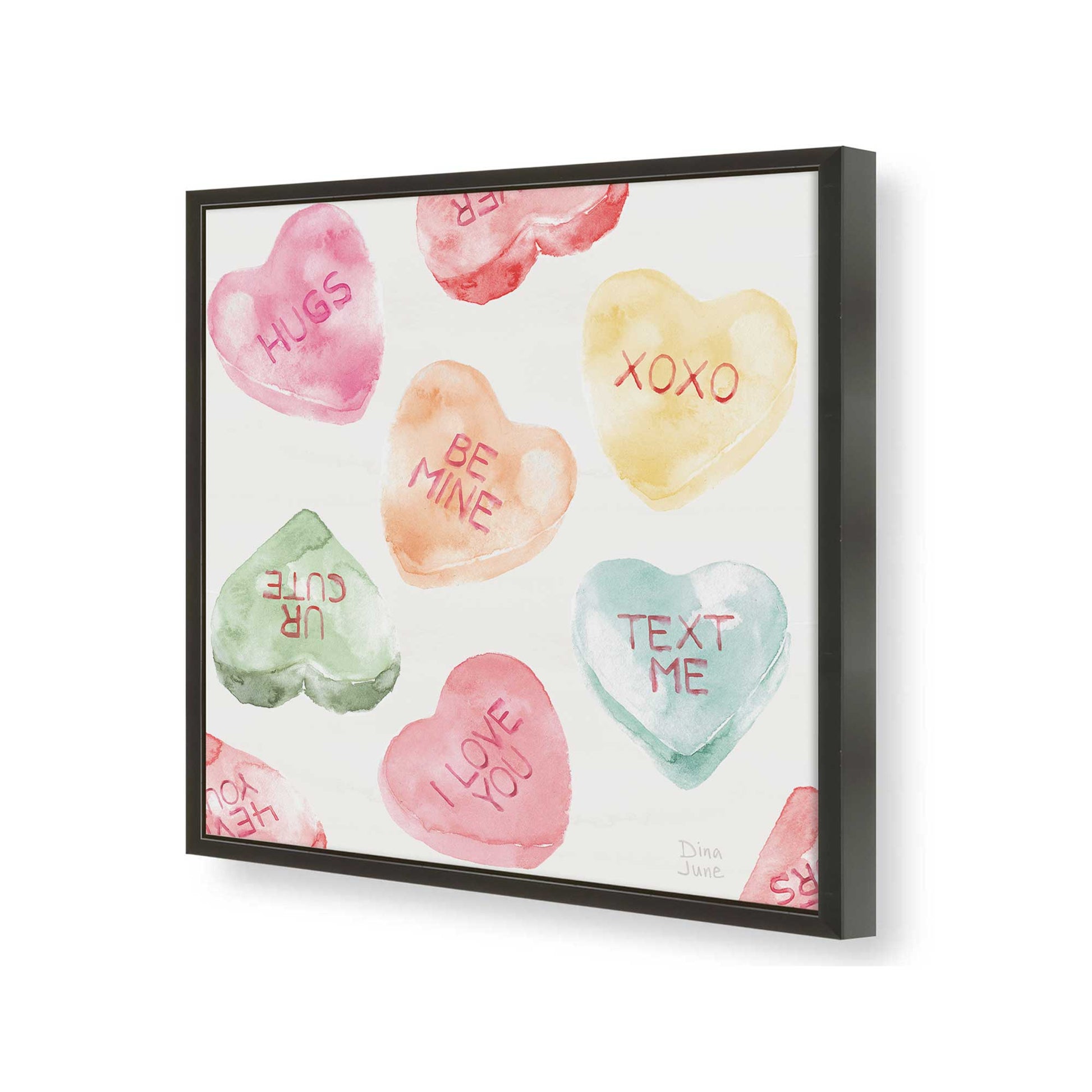 [Color:Satin Black], Picture of art in a Satin Black frame of the corner