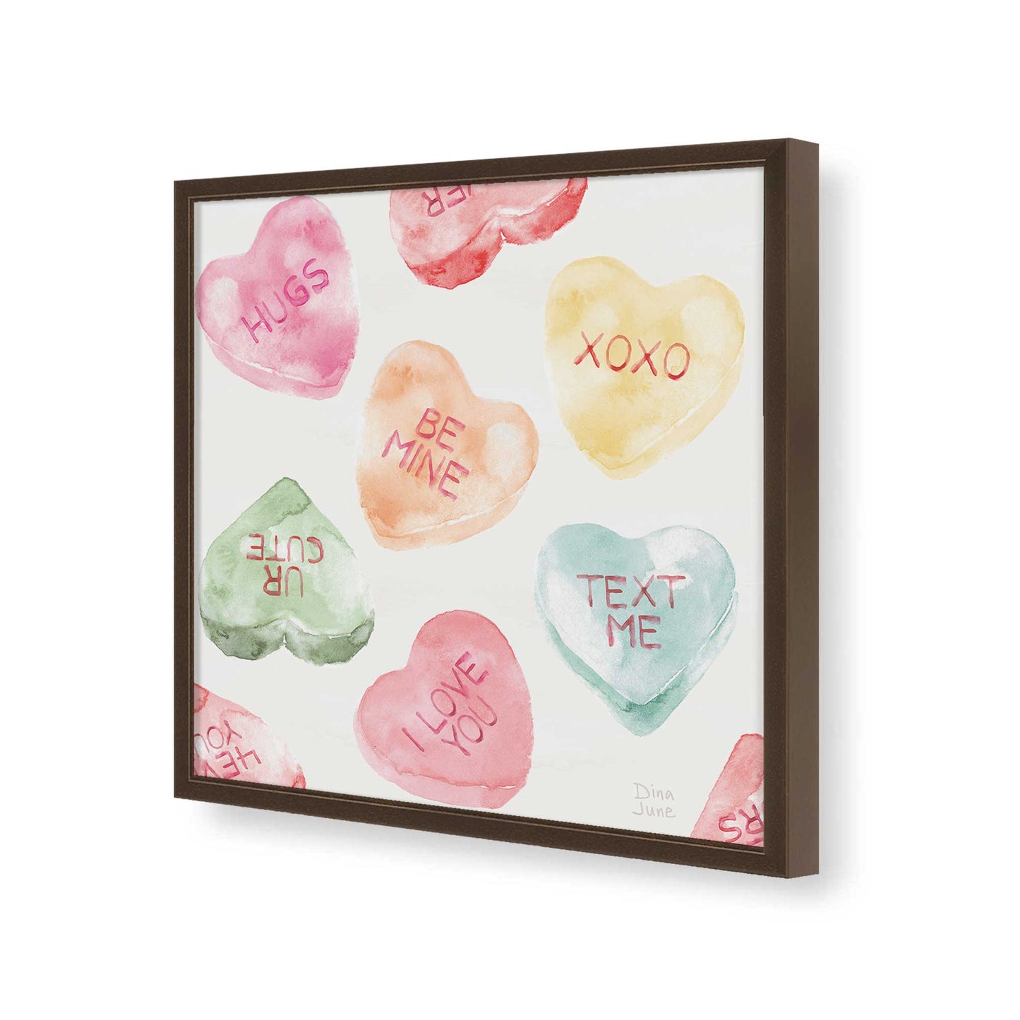 [Color:Espresso], Picture of art in a Espresso frame of the corner