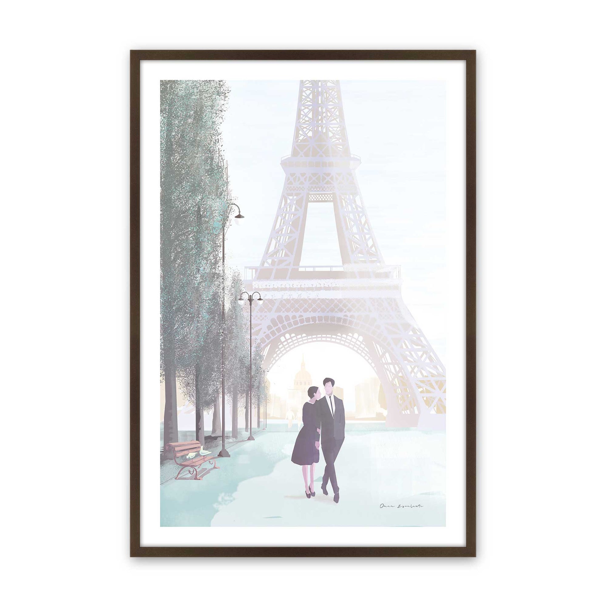 [Color:Belvinder Brown], Picture of art in a Belvinder Brown frame