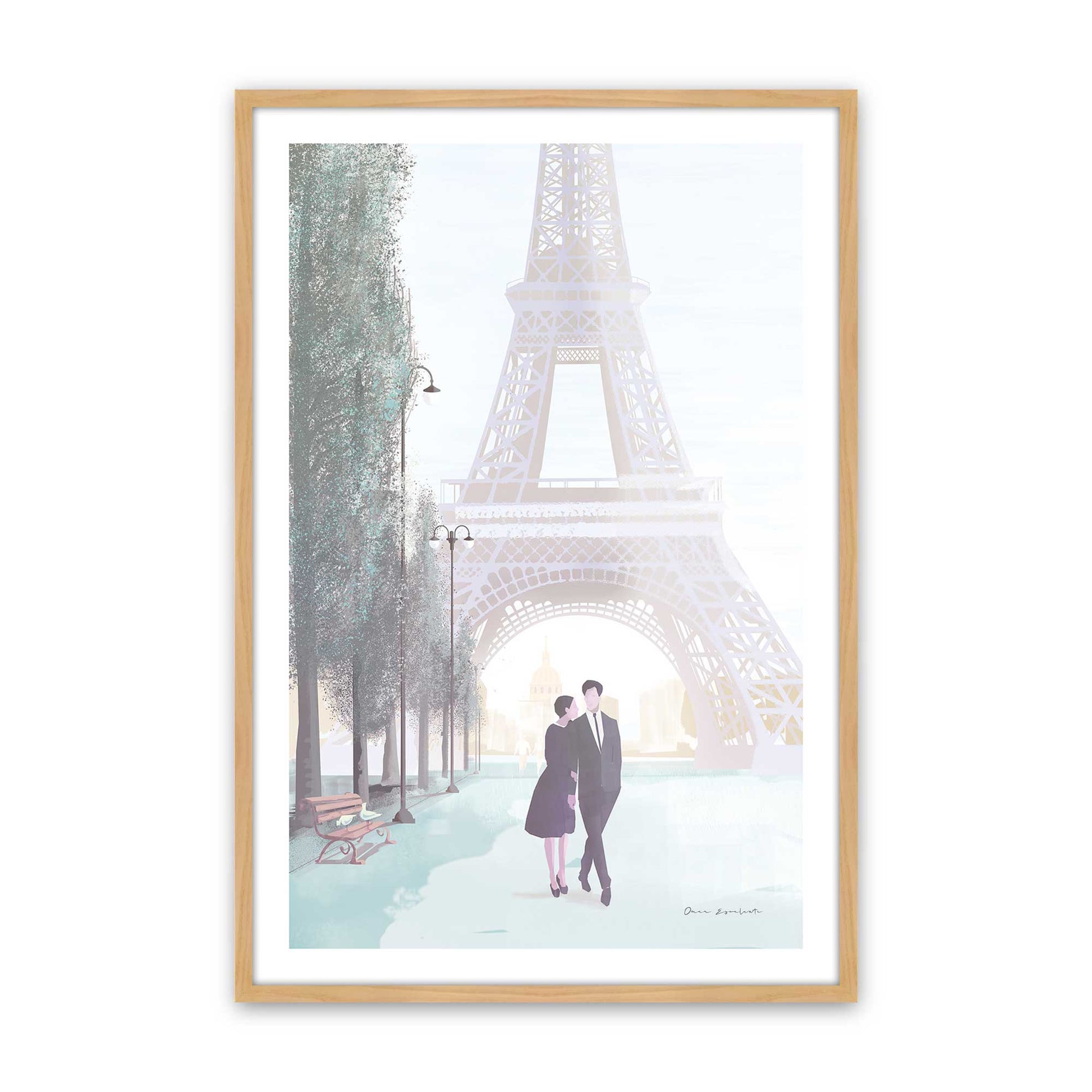 [Color:American Maple], Picture of art in a American Maple frame