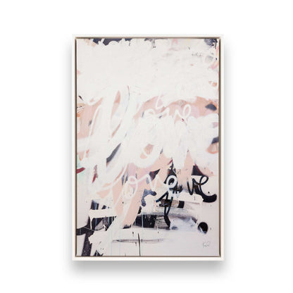 [Color:Opaque White], Picture of art in a White frame