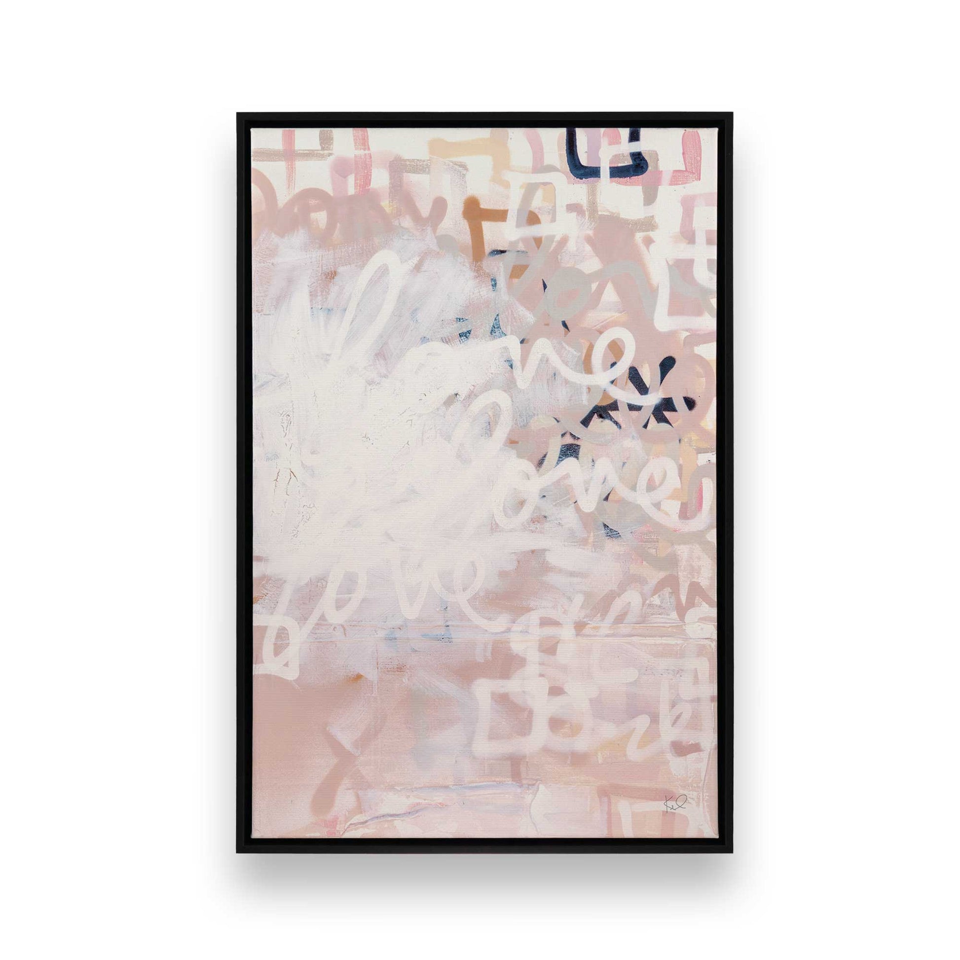 [Color:Satin Black], Picture of art in a Satin Black frame