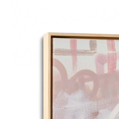 [Color:American Maple], Picture of art in a American Maple frame at an angle
