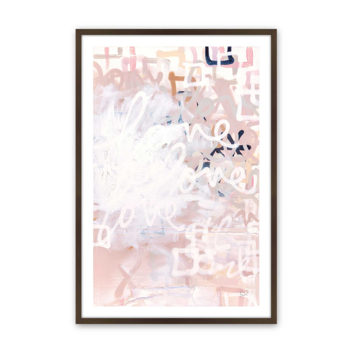 [Color:Brown], Picture of art in a Brown frame