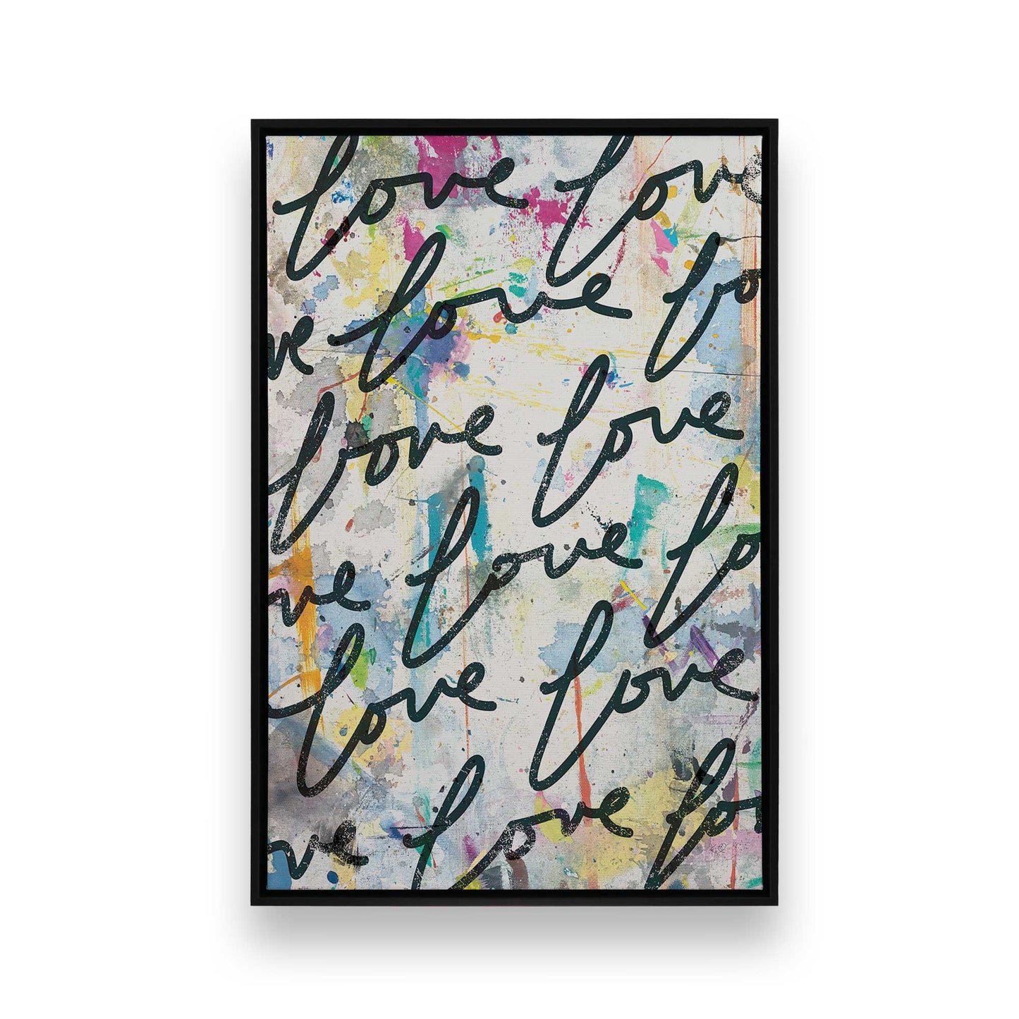 [Color:Satin Black], Picture of art in a Satin Black frame