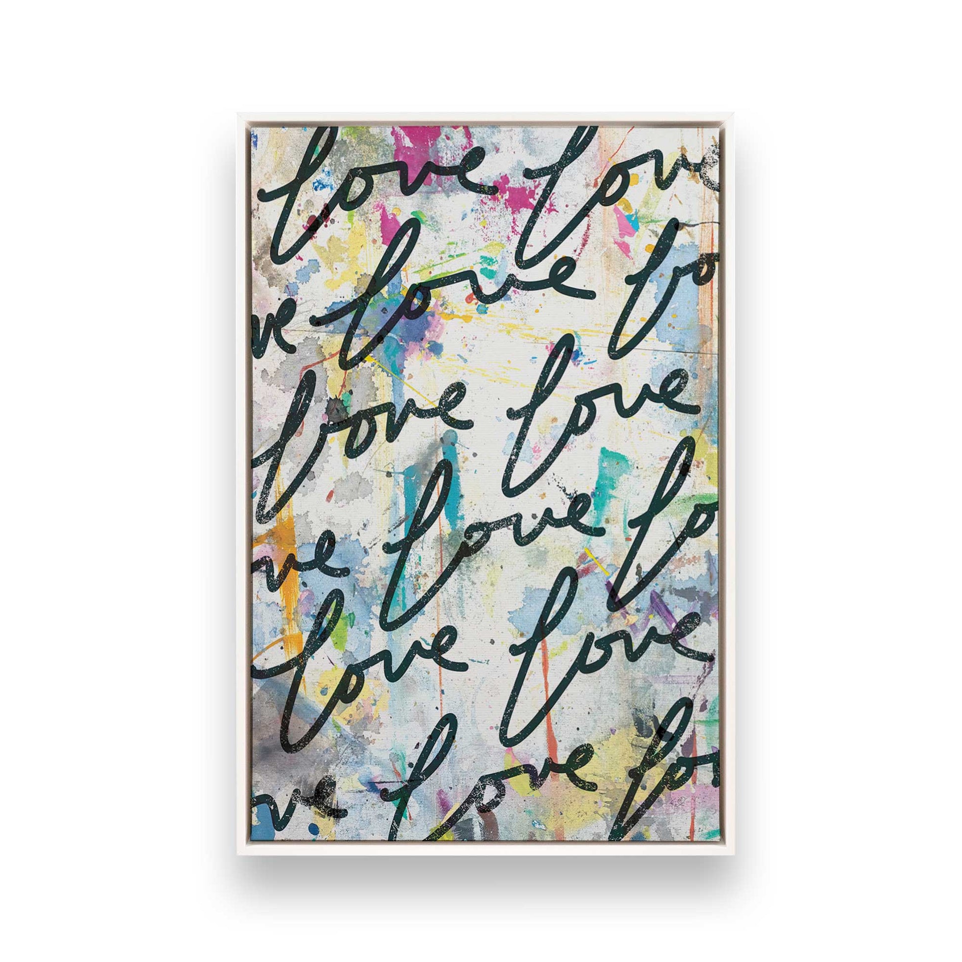 [Color:Opaque White], Picture of art in a White frame