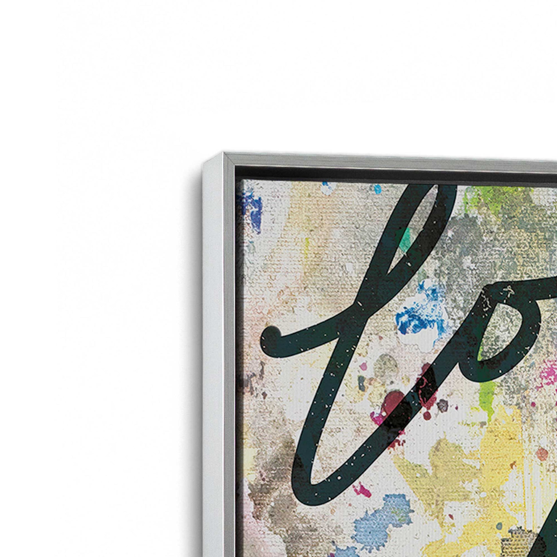 [Color:Polished Chrome], Picture of art in a Polished Chrome frame at an angle