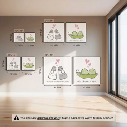 Best Match Duo Canvas Print, Set of 2