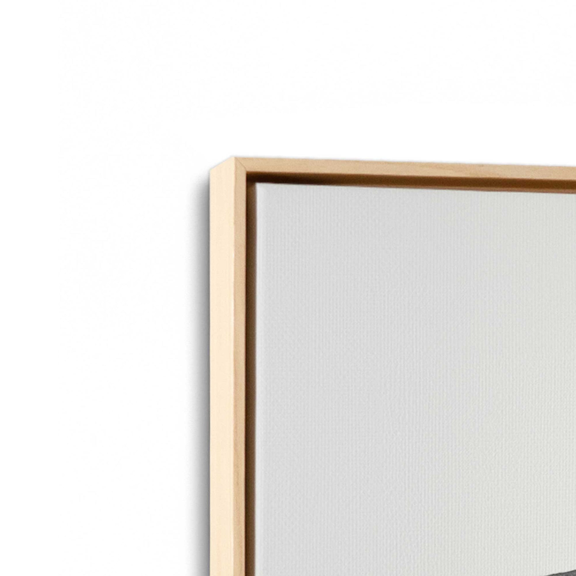 [Color:American Maple], Picture of art in an American Maple frame at an angle