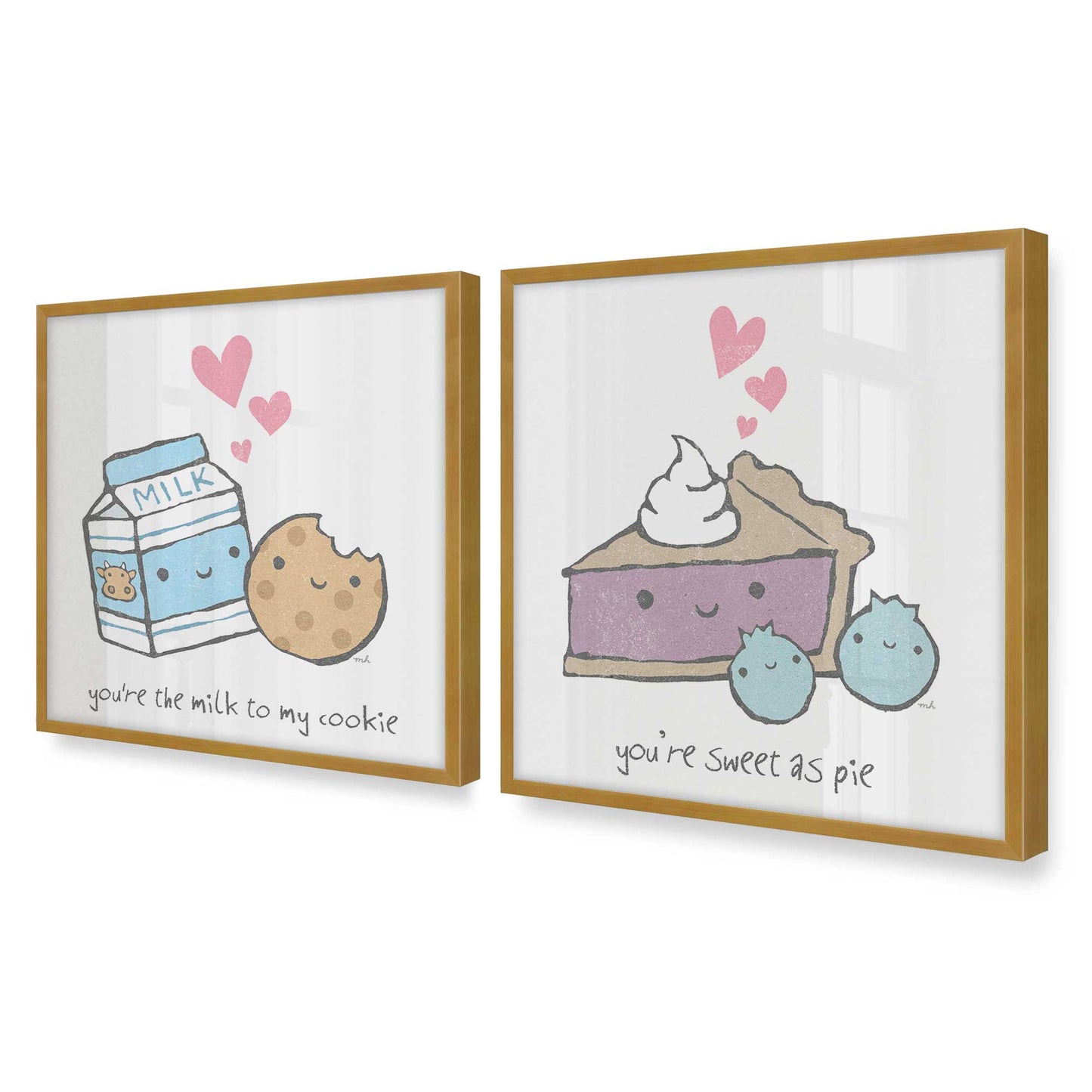 [Color:Polished Gold], Picture of art in a Polished Gold frame of the corner