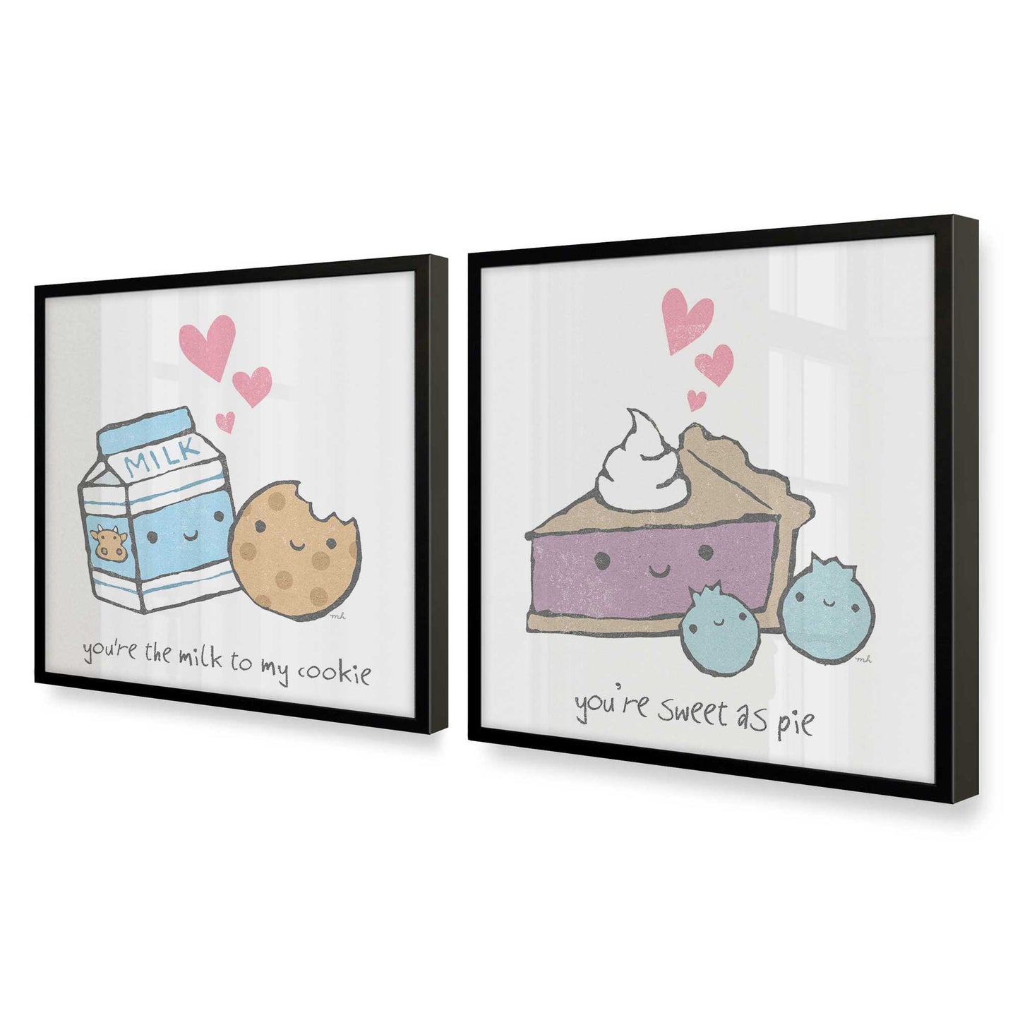 [Color:Satin Black], Picture of art in a Satin Black frame at an angle