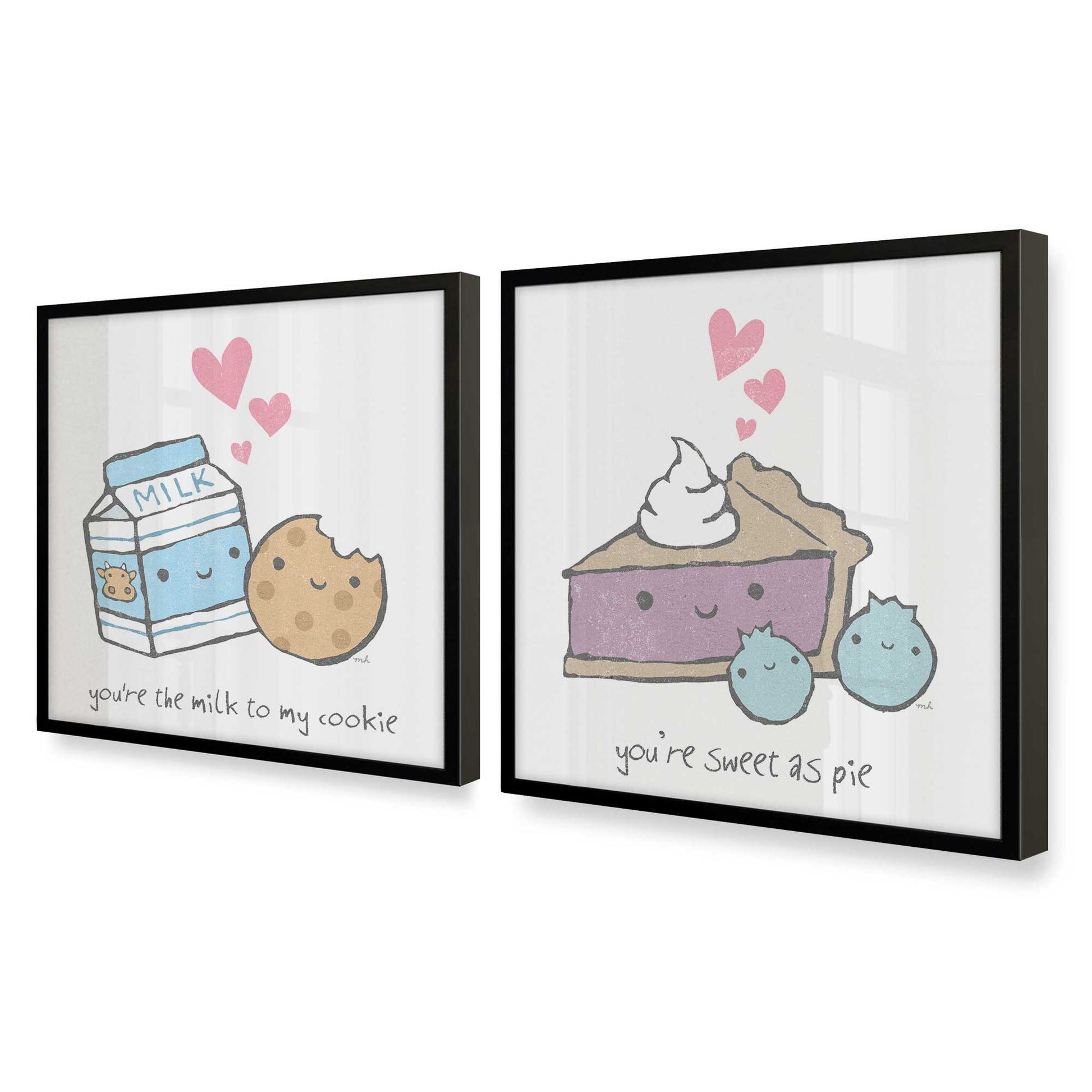 [Color:Satin Black], Picture of art in a Satin Black frame at an angle
