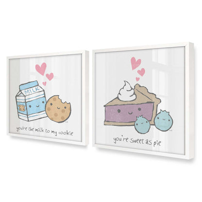 [Color:Opaque White], Picture of art in an Opaque White frame at an angle
