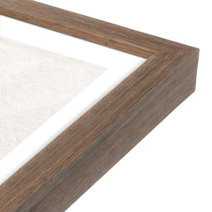 [Color:Walnut], Picture of art in a Walnut frame of the corner