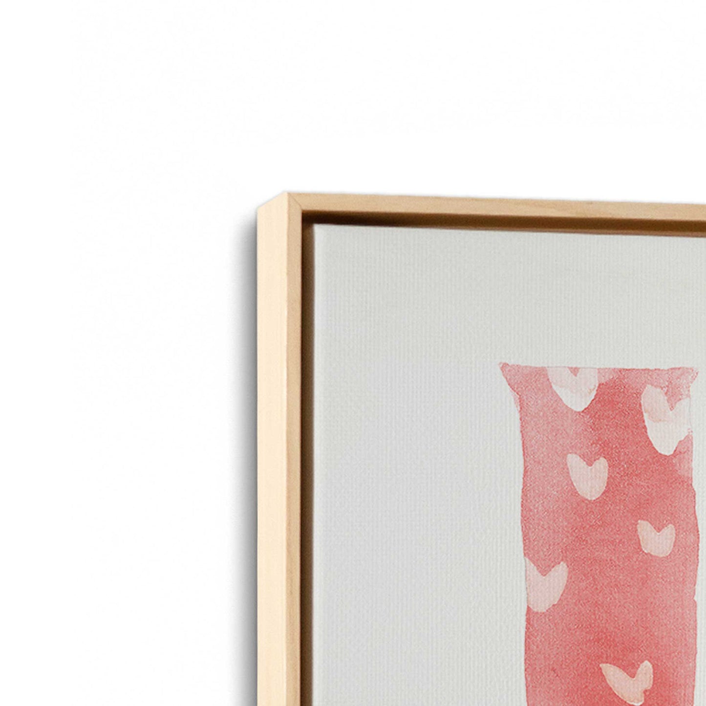 [Color:American Maple], Picture of art in an American Maple frame at an angle