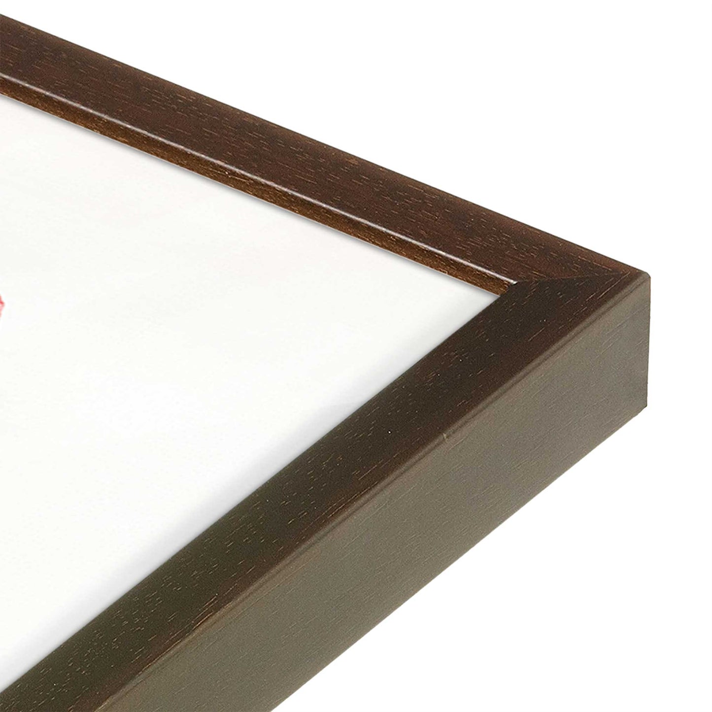 [Color:Belvinder Brown], Picture of art in a Belvinder Brown frame of the corner