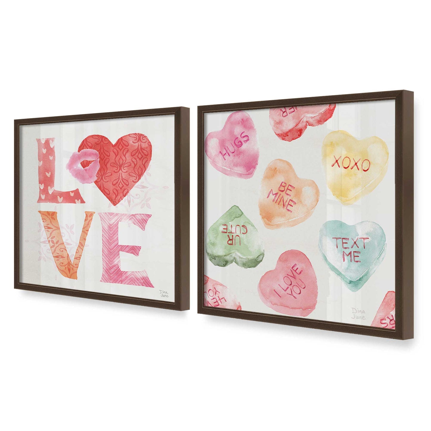 [Color:Belvinder Brown], Picture of art in a Belvinder Brown frame at an angle