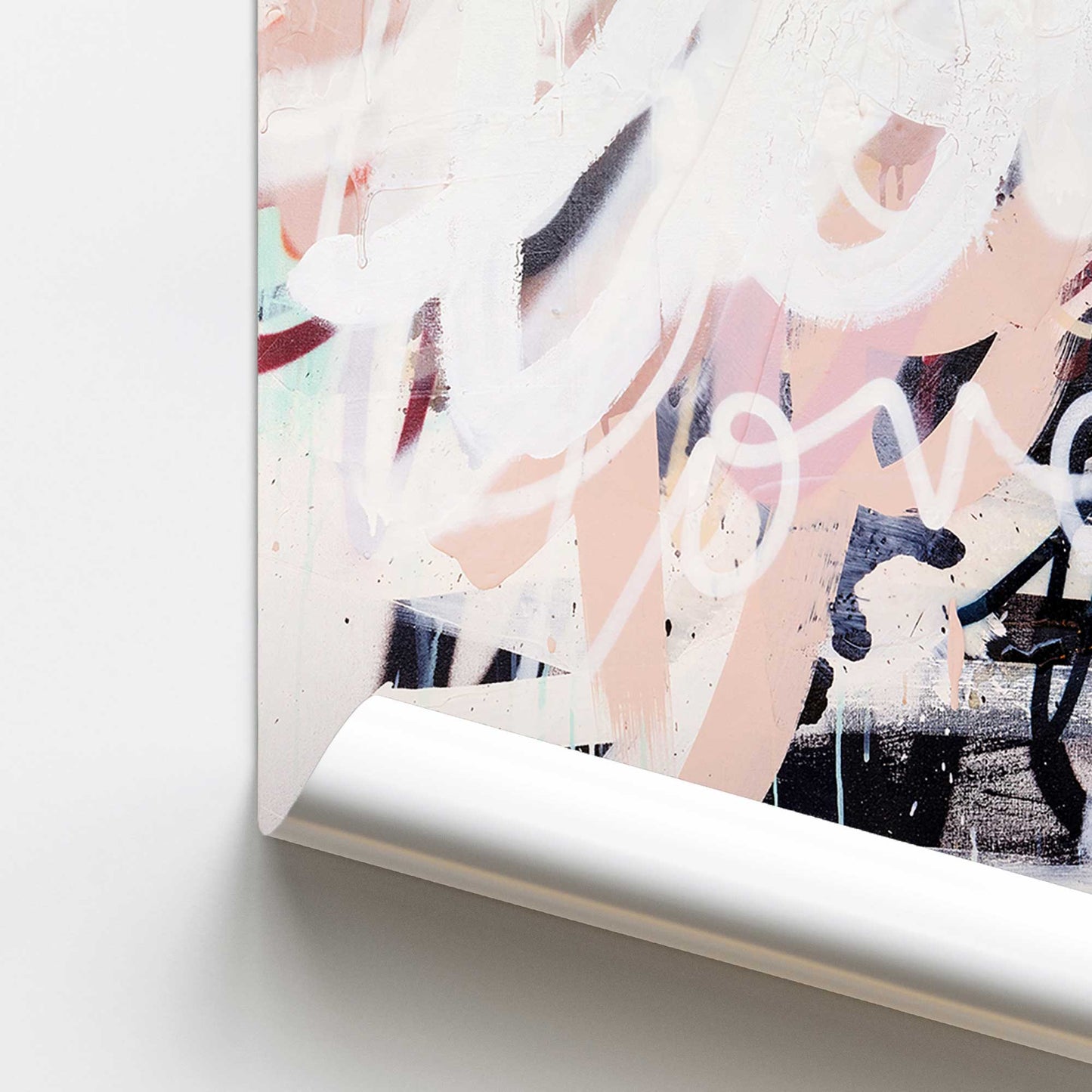 [color:Rolled Print], Picture of close up of art