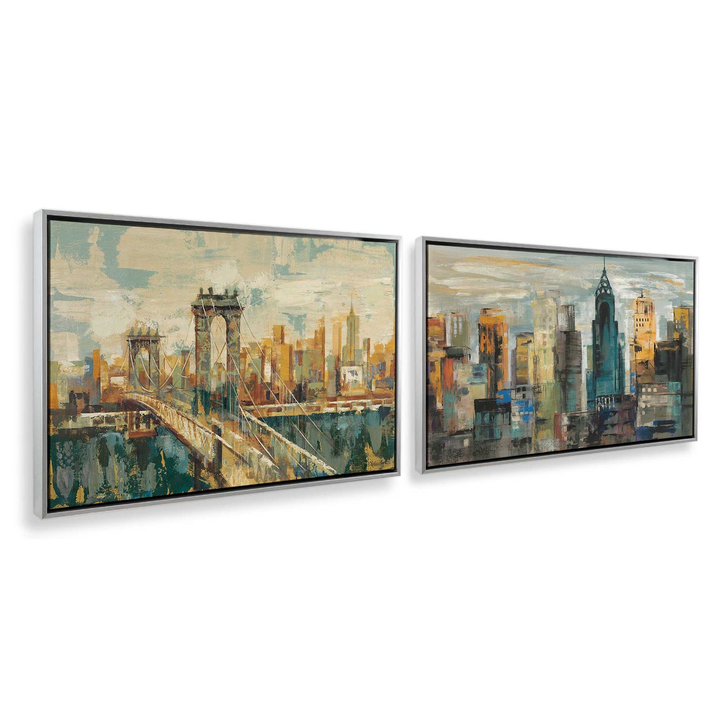 [Color:Polished Chrome], Picture of art in a Polished Chrome frame at an angle
