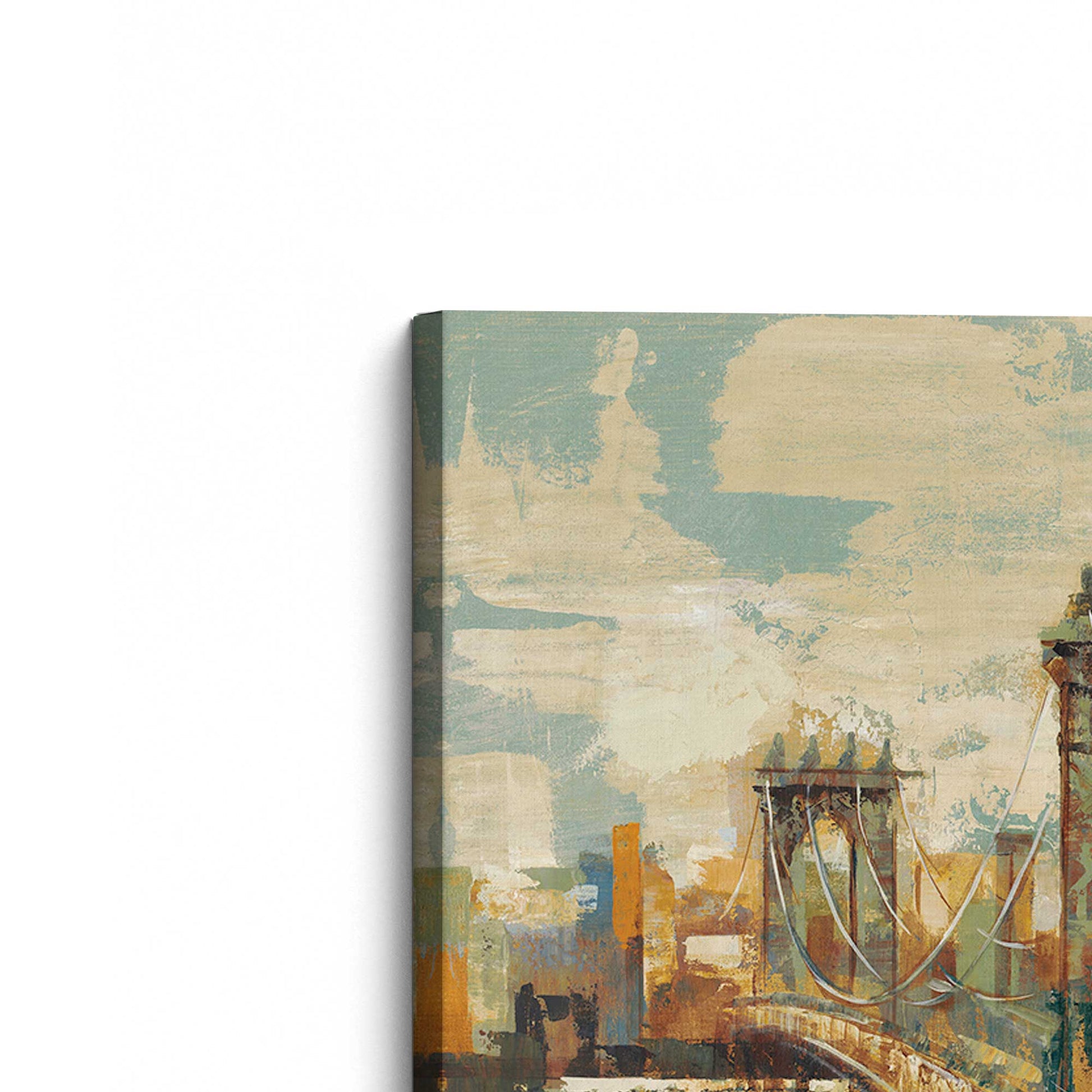 [Color:Stretched Canvas], Picture of the corner of the art
