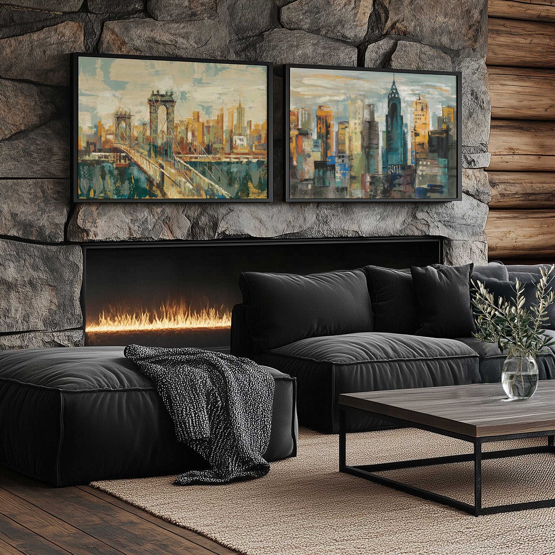 [Color:Satin Black], Picture of art in a Satin Black frame
