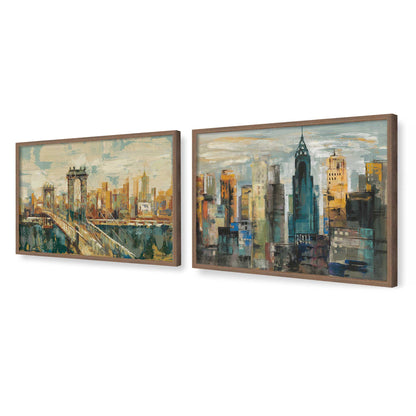 [Color:Walnut], Picture of art in a Walnut frame at an angle