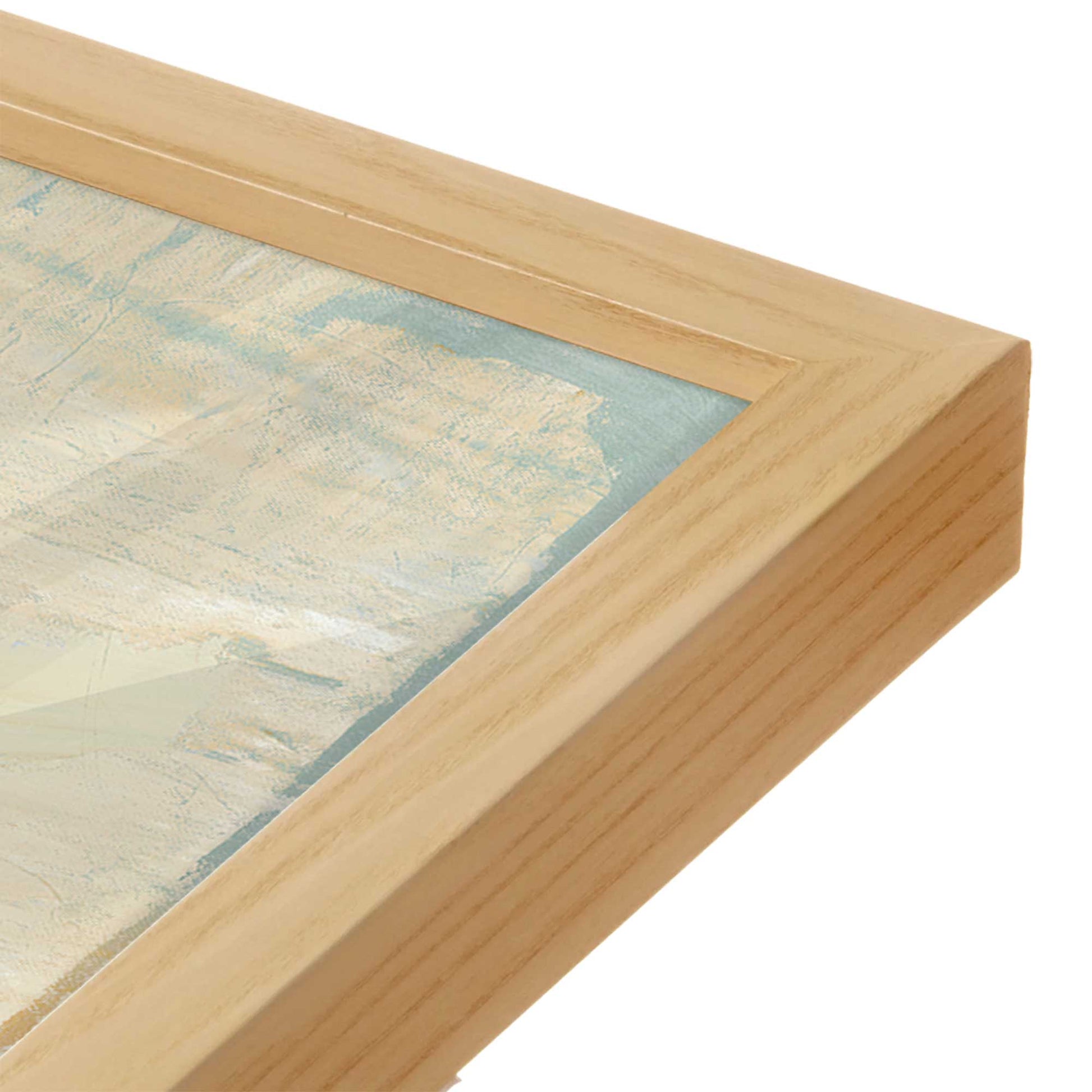[Color:American Maple], Picture of art in a American Maple frame of the corner