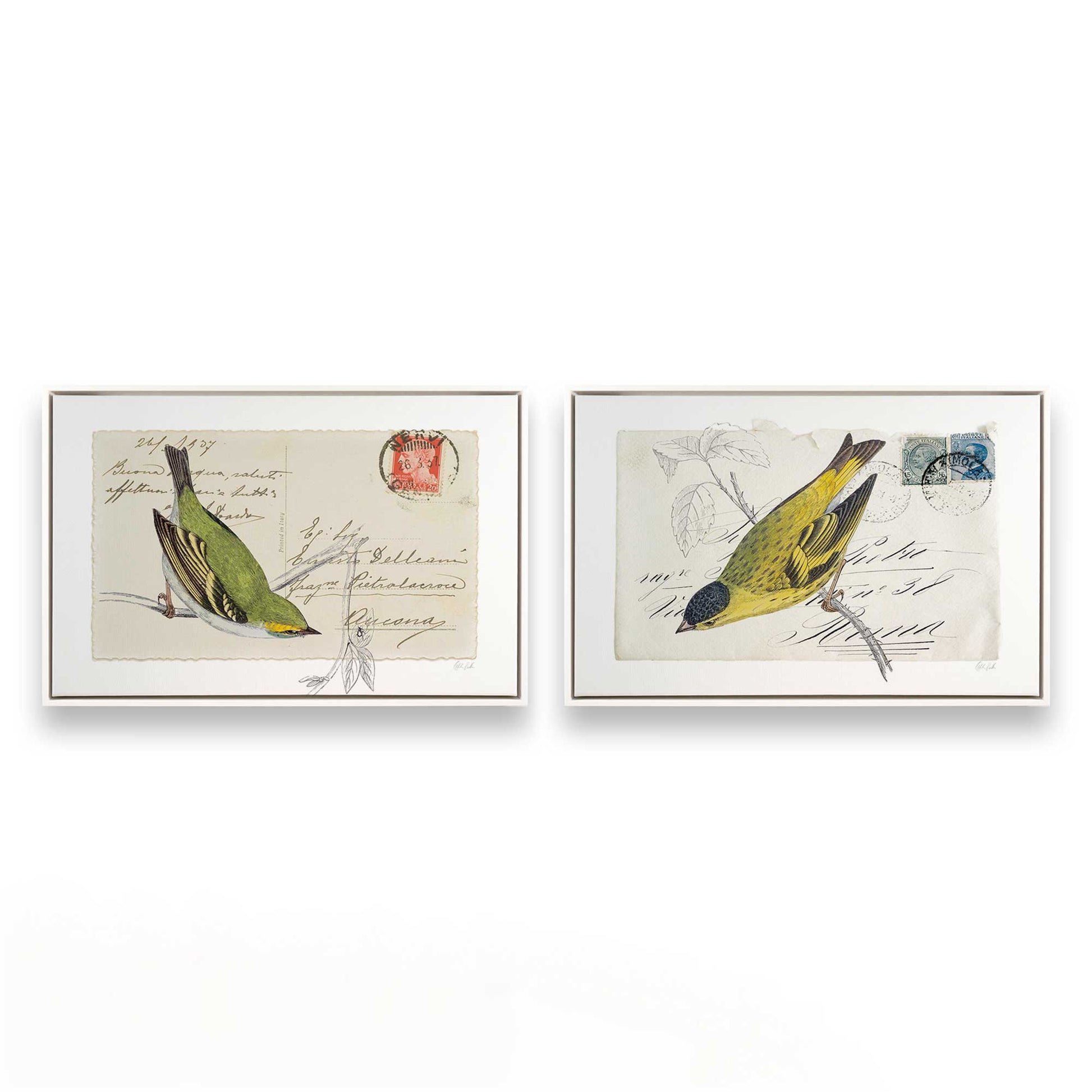 [Color:Opaque White], Picture of art in a White frame