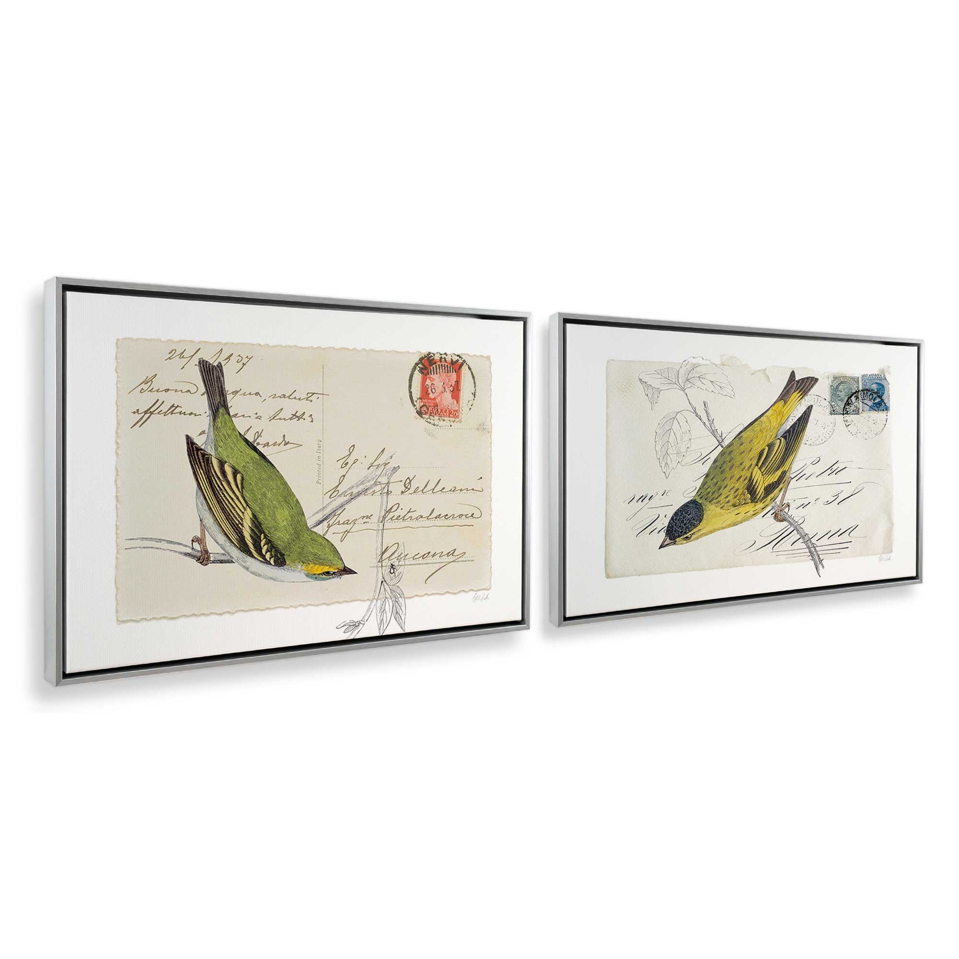 [Color:Polished Chrome], Picture of art in a Polished Chrome frame at an angle