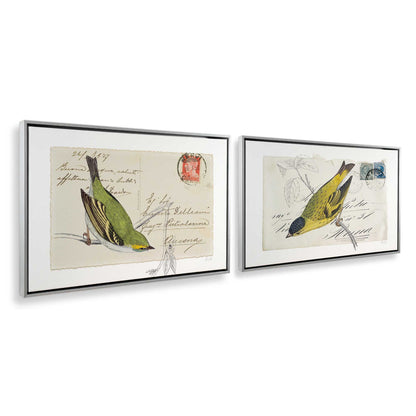 [Color:Polished Chrome], Picture of art in a Polished Chrome frame at an angle