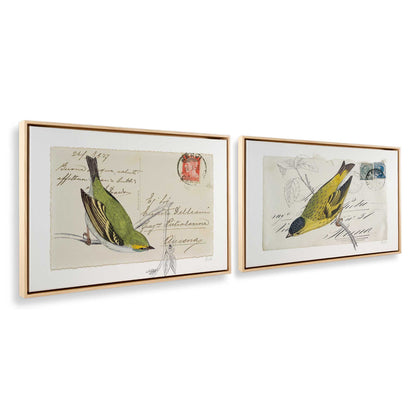 [Color:American Maple], Picture of art in a American Maple frame at an angle