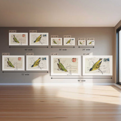 Mail with Wings, Set of 2 Canvas Prints