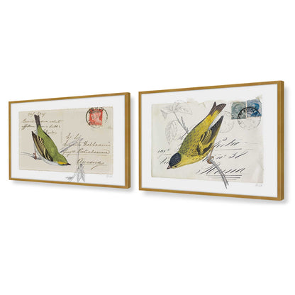 [Color:Polished Gold], Picture of art in a Polished Gold frame at an angle