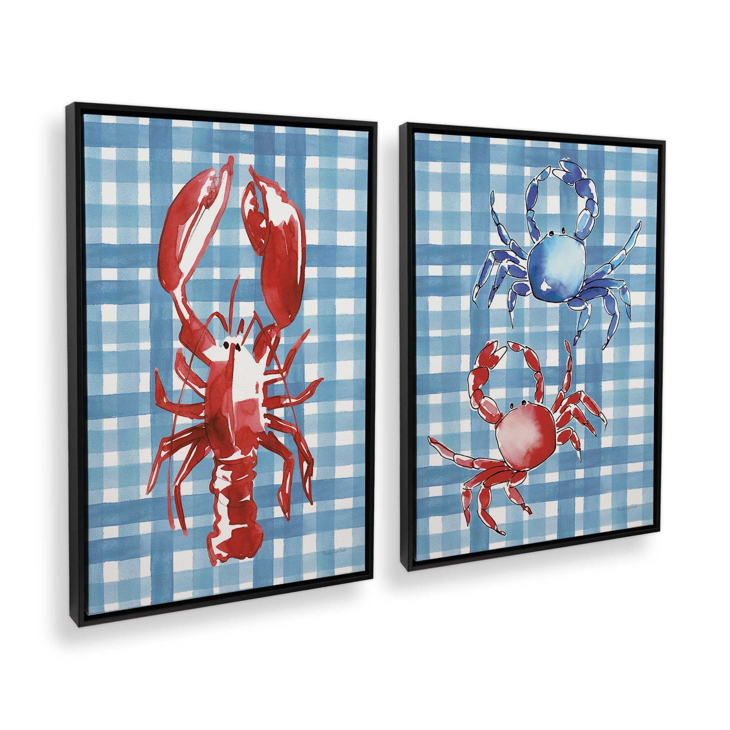 [Color:Satin Black], Picture of art in a Satin Black frame at an angle
