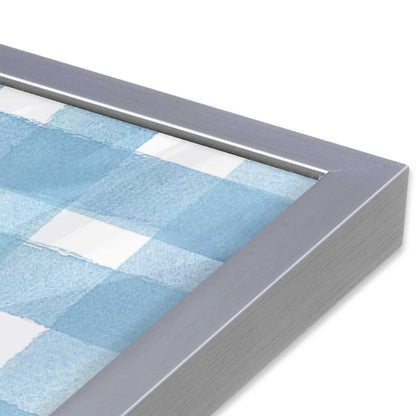 [Color:Polished Chrome], Picture of art in a Polished Chrome frame of the corner