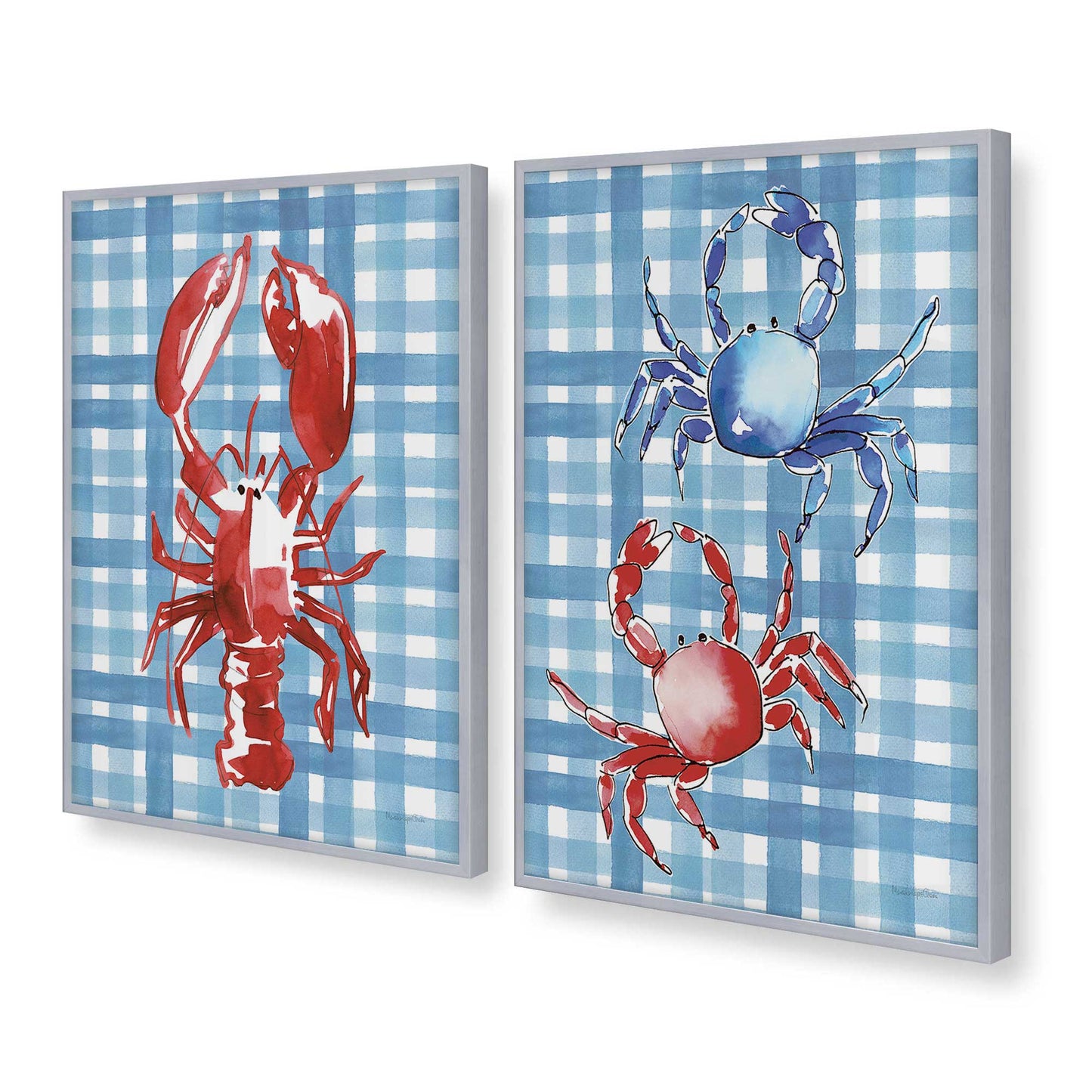 [Color:Polished Chrome], Picture of art in a Polished Chrome frame at an angle