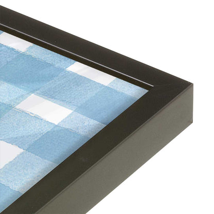[Color:Satin Black], Picture of art in a Satin Black frame of the corner
