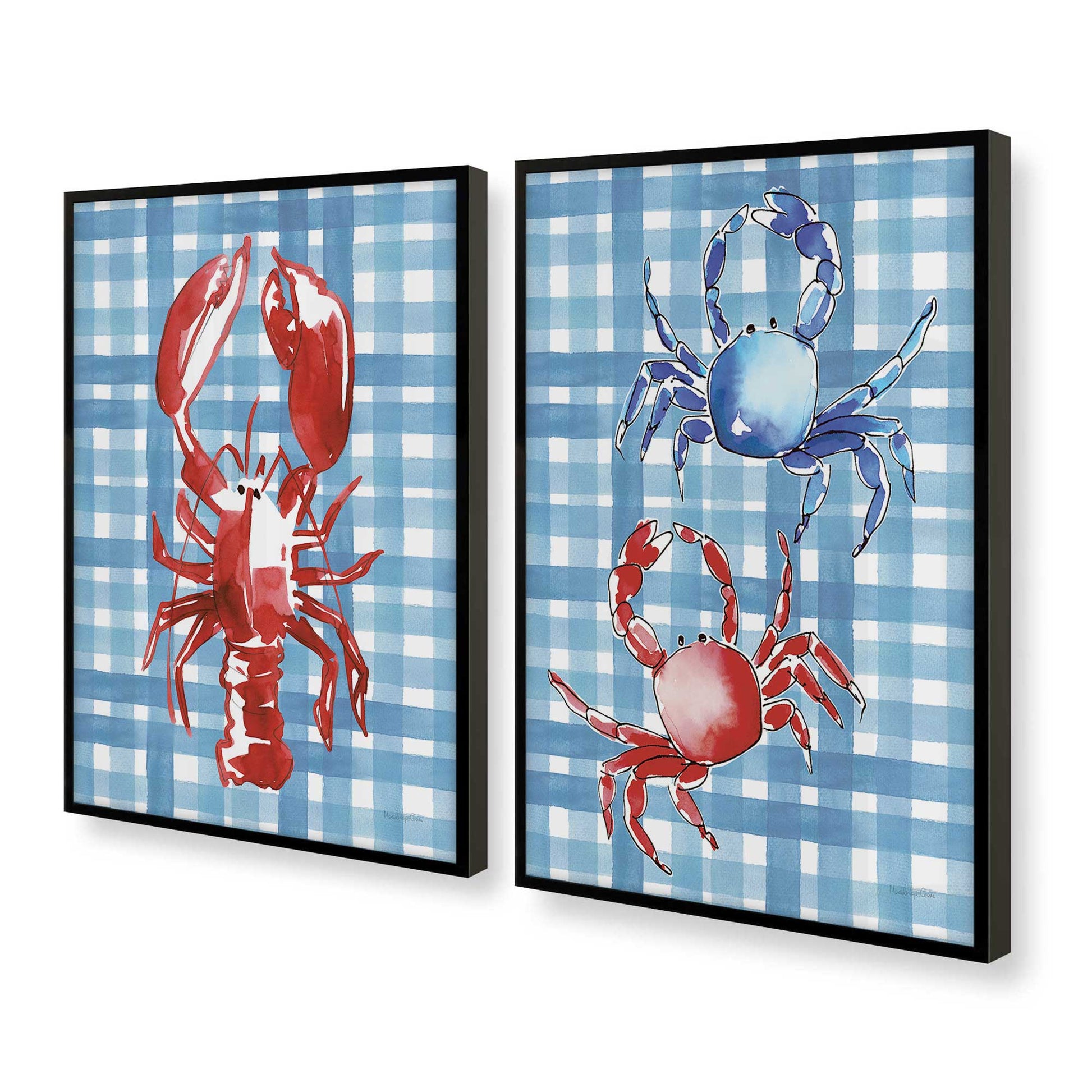 [Color:Satin Black], Picture of art in a Satin Black frame at an angle