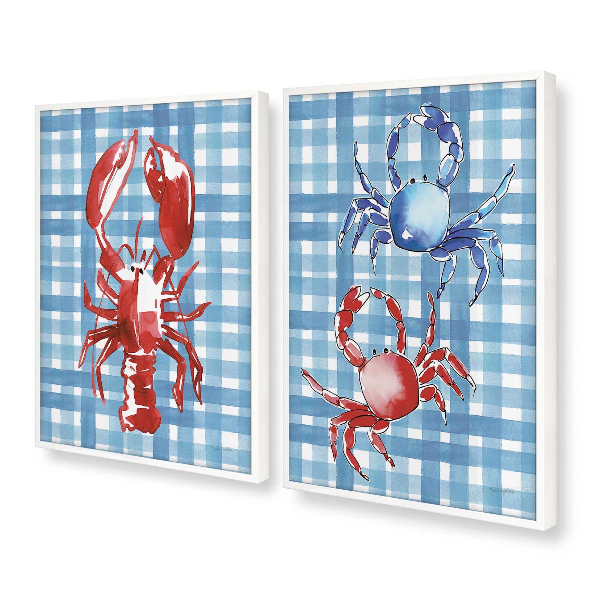 [Color:Opaque White], Picture of art in a Opaque White frame at an angle