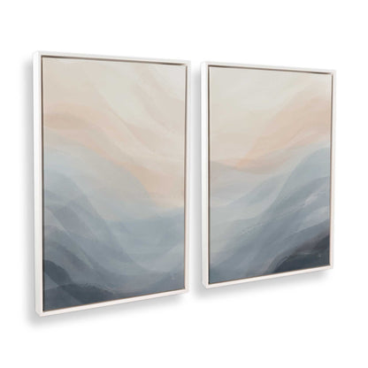 [Color:Opaque White], Picture of art in a White frame at an angle