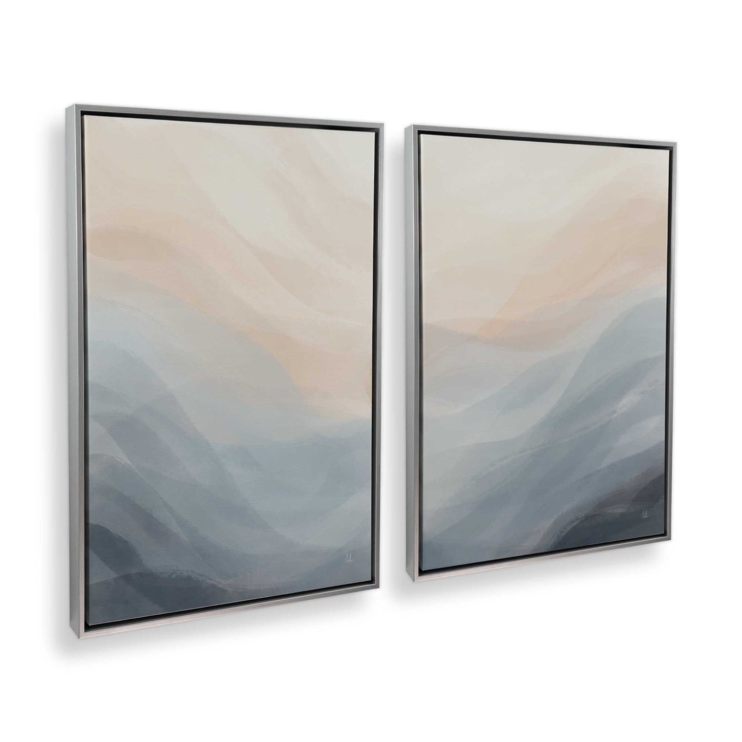 [Color:Polished Chrome], Picture of art in a Polished Chrome frame at an angle