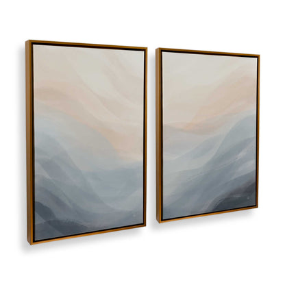 [Color:Polished Gold], Picture of art in a Polished Gold frame at an angle