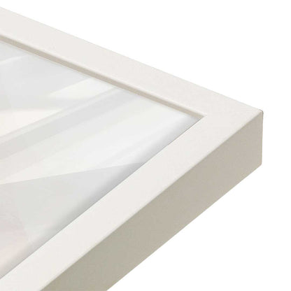 [Color:Opaque White], Picture of art in a Opaque White frame of the corner