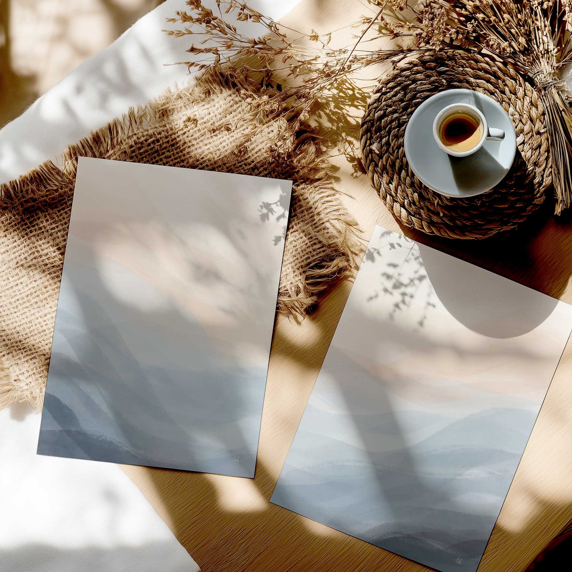[color:Rolled Print], Picture in a room