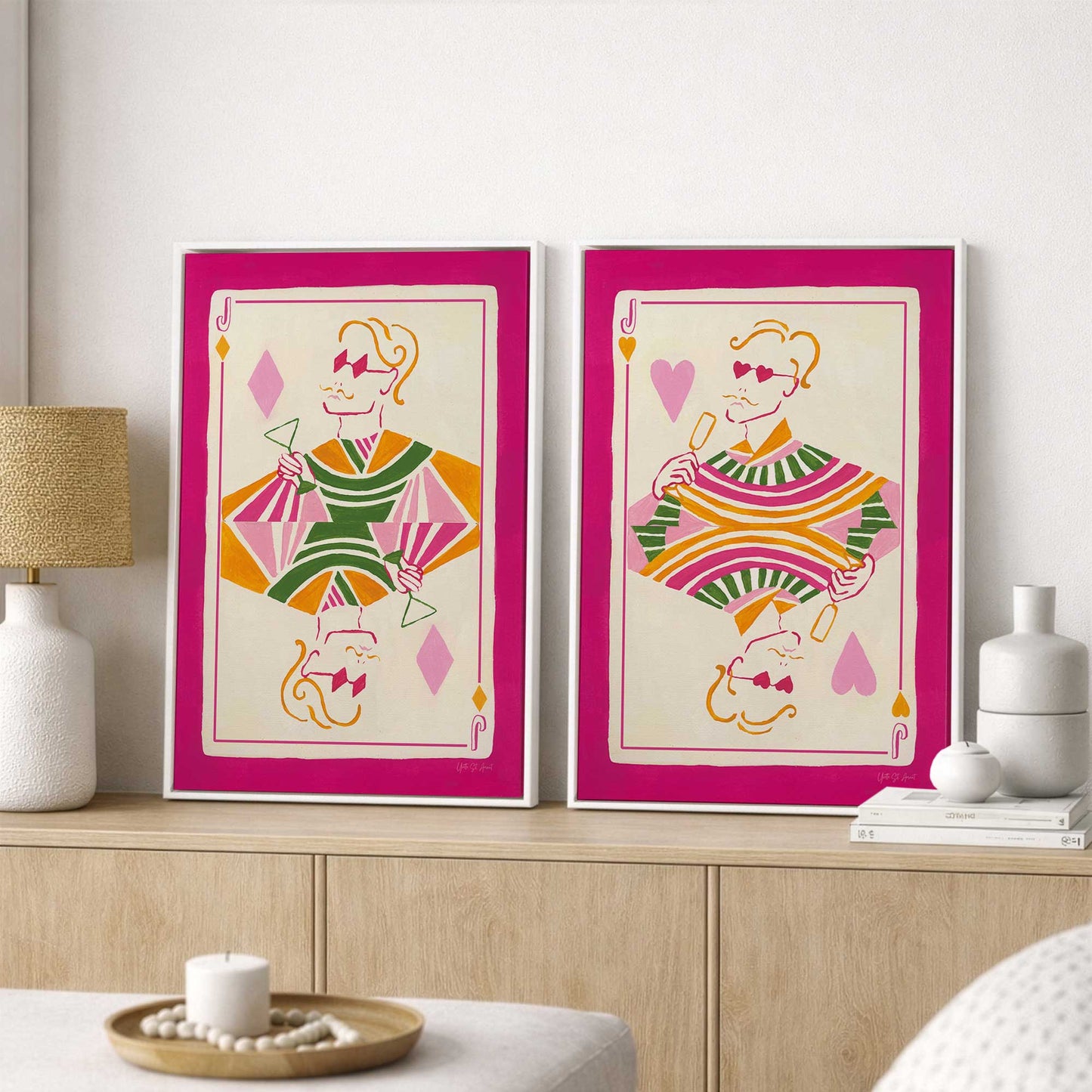 [Color:Opaque White], Picture of art in a White frame