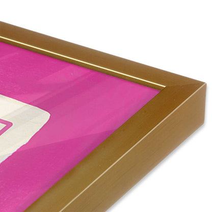 [Color:Polished Gold], Picture of art in a Polished Gold frame of the corner