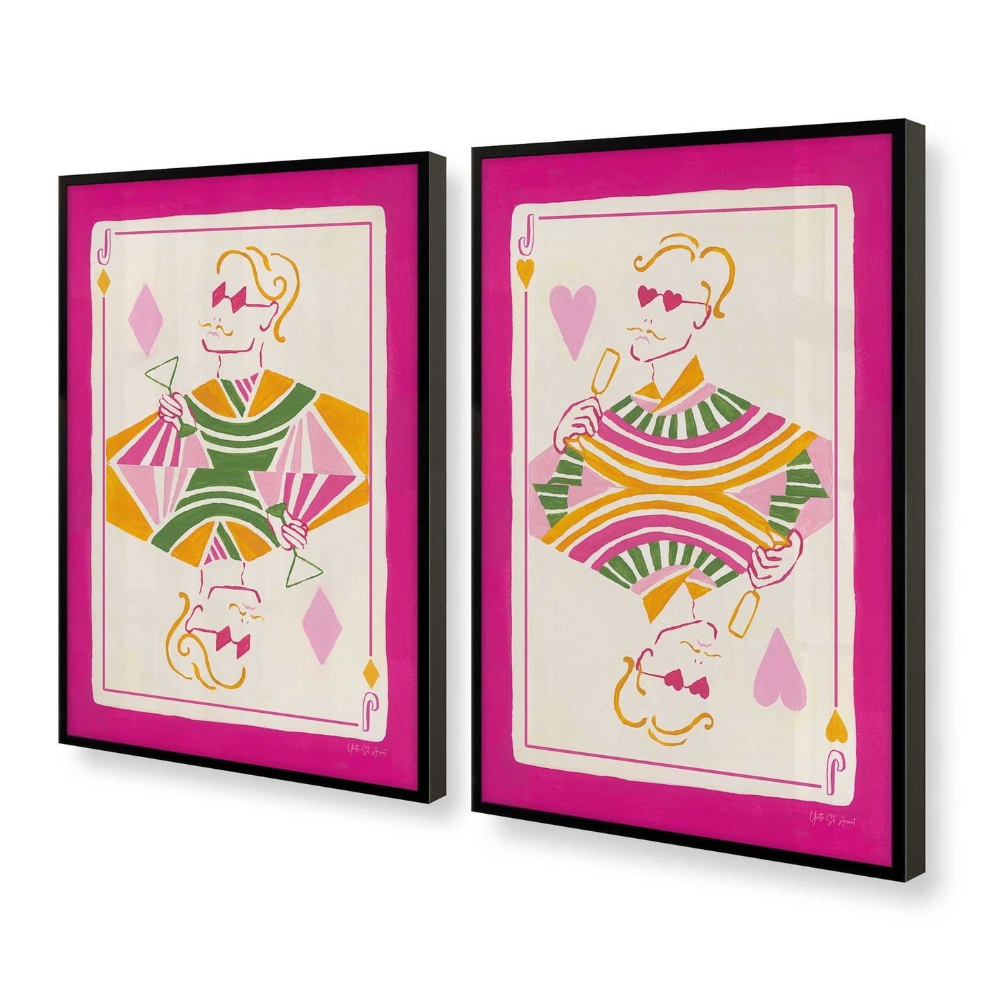 [Color:Satin Black], Picture of art in a Satin Black frame at an angle