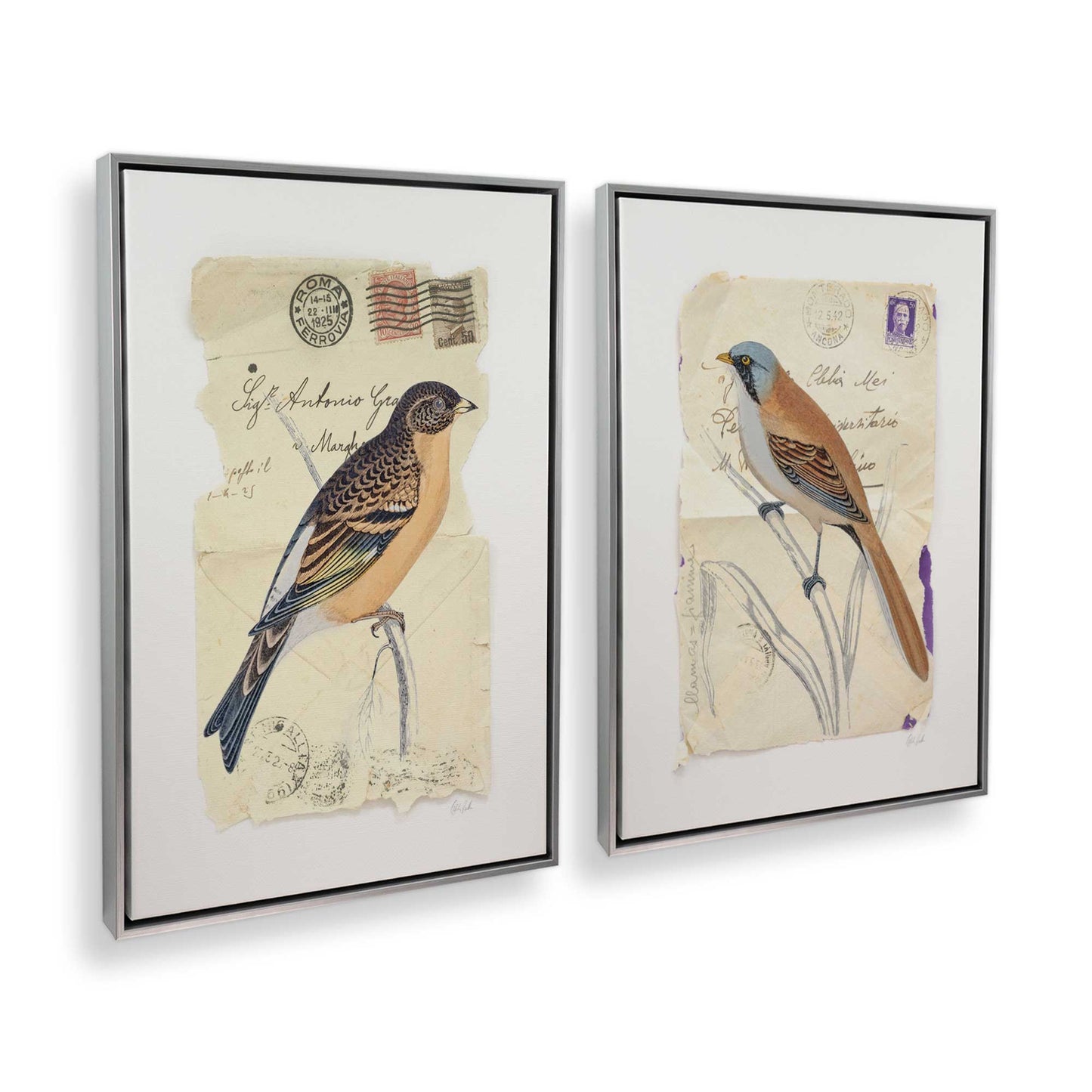 [Color:Polished Chrome], Picture of art in a Polished Chrome frame at an angle