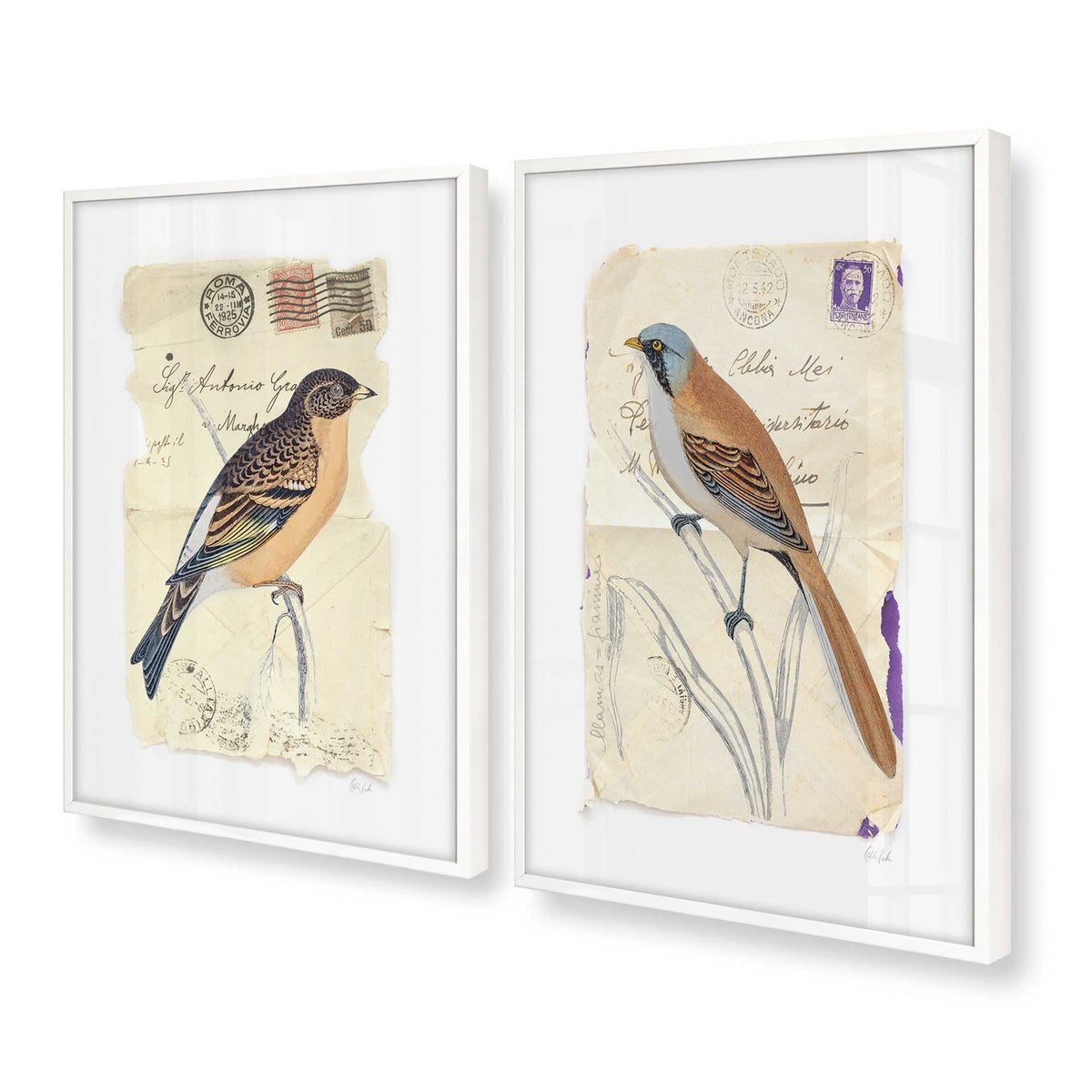 [Color:Opaque White], Picture of art in a Opaque White frame at an angle
