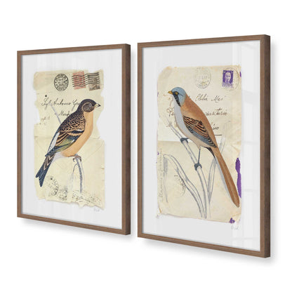 [Color:Walnut], Picture of art in a Walnut frame at an angle